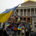 ЕвроМайдан в Бостоне, штат Массачусетс, США. 8 декабря 2013 года