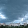 Небо над Киевом вечером в ночь на Ивана Купалу