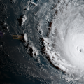 Фотография урагана "Ирма" из космоса