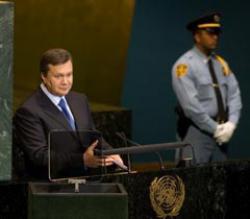 Янукович подтвердил намерение Украины стать членом Совете безопасности ООН