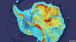 Самая подробная карта Антарктиды