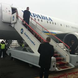 Виктор Янукович прибыл в Днепропетровск с внеплановой рабочей поездкой