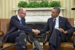 Яценюк и Обама обсудили ситуацию в Украине 