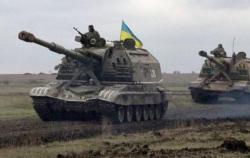 Штаб АТО: Украинские войска продолжают запланированный отвод вооружений калибром меньше 100 мм