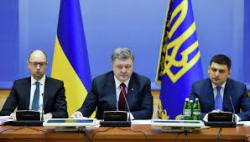 Совместное заявление Порошенко, Яценюка, Гройсмана: Вопрос о смене премьера не на повестке дня 