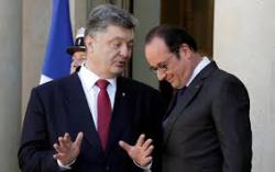 Порошенко обратился к Олланду за содействием в выдаче виз во Францию для украинских болельщиков на Евро-2016