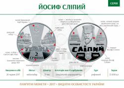 Национальный банк Украины презентовал памятную монету "Иосиф Слепой"