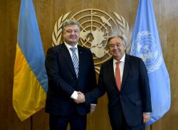 Президент Украины провел встречу с Генеральным секретарем ООН