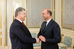 Президент Украины провел встречу с Министром иностранных дел Италии, действующим председателем ОБСЕ
