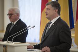 Президент Украины и Федеральный президент Федеративной Республики Германия обсудили ситуацию на Донбассе