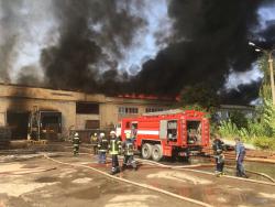 Масштабный пожар в Житомире