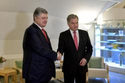 Президент Украины провел встречу с Президентом Финляндской Республики