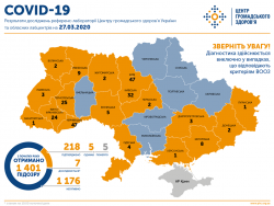В Украине зафиксировано 218 случаев инфицирования коронавирусом COVID-19