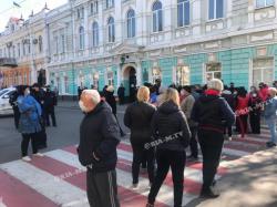 В Мелитополе протестуют против закрытия рынков на период карантина