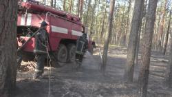В Чернобыльской зоне и в Житомирской области продолжают тушить очаги пожаров