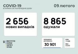 В Украине за сутки коронавирус подтвердили у 2 656 человек
