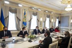 Президент Украины провел встречу с Государственным секретарем США