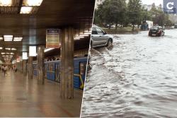 В Киеве затопило станцию метро "Берестейская"