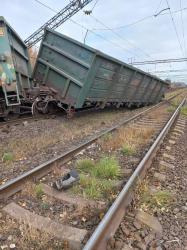 В Житомирской области сошли с рельсов десять вагонов грузового поезда