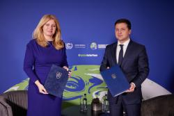 Президенты Украины и Словакии подписали совместную Декларацию относительно европейской перспективы Украины