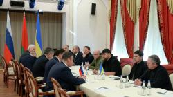 Украинская и российская делегации провели первый раунд переговоров с целью нахождения точек соприкосновения для скорейшего прекращения огня